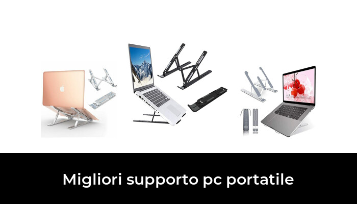 PEYOU Supporto PC Portatile Porta PC con 6 Tipi di Angoli Regolabili Portatile Pieghevole Alluminio Ventilato Supporto Tablet per iPad Laptop/MacBook/Dell/Lenovo/HP/Altri 10-15.6 Tablet ABS 