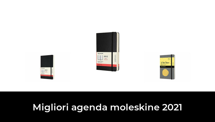 Moleskine Agenda Settimanale 12 Mesi 2022 Formato Large 13 x 21 cm con Layout Orizzontale e Copertina Morbida Nero 