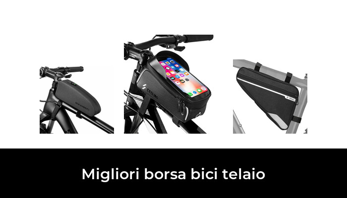 Borsa Bici Telaio Anteriore Borsa Bici Borse Bicicletta,Porta Cellulare da Bici Touch screen Altamente Sensibile,Grande capacità Adatto per telefoni sotto 6.2 Pollici Impermeabile Manubrio Ciclismo