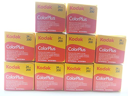 10 Rullini Kodak ColorPlus 200 35 mm, 24 foto, rullino fotografico