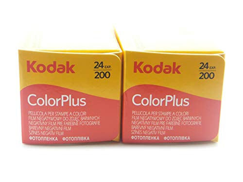 2 Rullini Kodak Color Plus 35mm 200 24 - Conf. da 2 pz. - Pellicola - Rullino - Fotografia