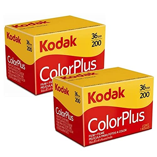 2 Rullini Kodak Color Plus 35mm 200 36 - Conf. da 2 pz. - Pellicola - Rullino - Fotografia