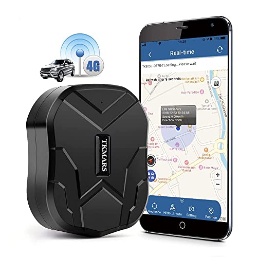 4G GPS Tracker,10000mAh Localizzatore GPS per Auto per Moto Camion,Senza Abbonamento Localizzazione in Tempo Reale Magnetico Impermeabile 150 Giorni in Standby APP Gratuita TK905B 4G