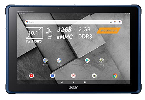 Acer Enduro Urban T1 Tablet Semi Rugged EUT110A-11A-K4VY, Touchscreen, Display 10.1 , Military Standard, Waterproof, Struttura resistente, paracolpi in gomma, Certificazione IP53, Android, Blu