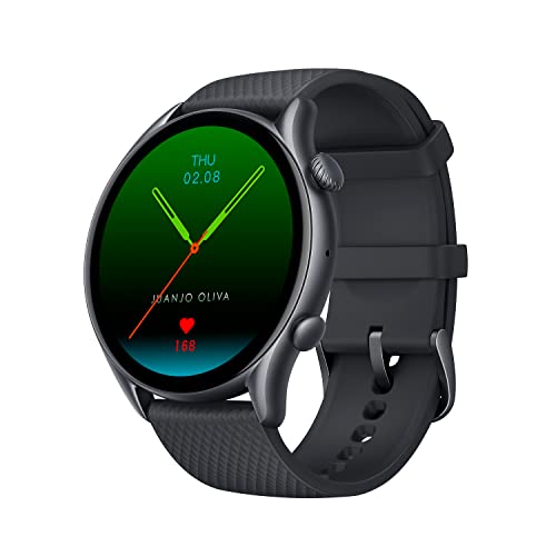 Amazfit GTR 3 PRO Smartwatch Orologio Intelligente Alexa Integrato, 150 modalità di Allenamento con GPS, Monitor del Sonno, AMOLED da 1.45”, 5 ATM Impermeabile, Durata Batteria di 12 Giorni, SpO2