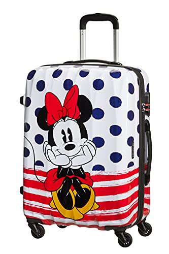 American Tourister Disney Legends - Spinner M, Bagaglio per bambini, 65 cm, 62.5 L, Multicolore (Minnie Dots)