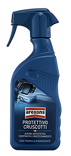 Arexons Cura Auto, Protettivo Cruscotti 400 ml, Lucida, rinnova e protegge gli interni in plastica dell auto, Azione antistatica, Elimina odori sgradevoli