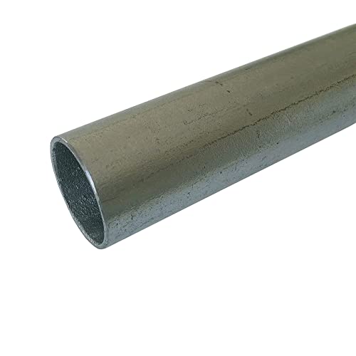 B&T Metall Tubo rotondo in acciaio zincato, Ø 26,9 x 2,6 mm (3 4 ), lunghezza ca. 1,5 m | Tubo di costruzione ST 37, zincato a caldo, profilo cavo