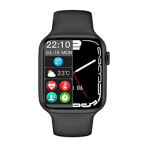 BANGKE Originale iwo W27 Pro W27Pro Smart Watch Con NFC Wireless Charger ECG 45mm Serie 7 Impermeabile Smartwatch per VIP Dropshipping (nero)