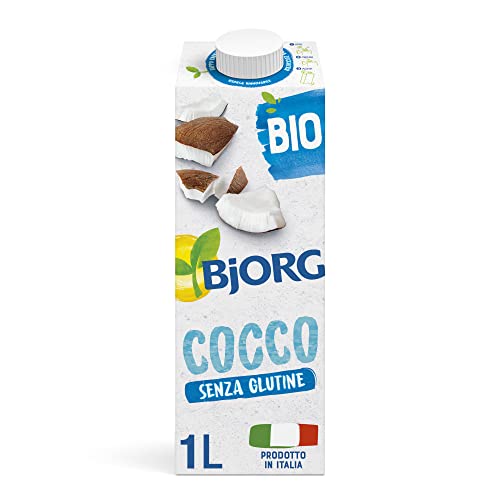 BJORG Bevanda Biologica Latte di Cocco, 100% Ingredienti Vegetale, Ideale per Ricette Dolci, Senza Glutine, Vegan, Prodotto in Italia, 1L