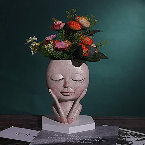 Blanketswarm - Vaso da fiori in resina, scultura artistica, a forma...