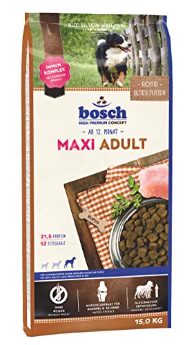 bosch HPC Maxi Adult | Cibo secco per cani adulti di razze grandi (da 25 kg) | 1 x 15000 kg