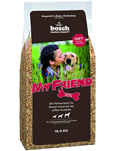 bosch My Friend Soft | Cibo per cani adulti di tutte le razze | Cibo intero con crocchette morbide | 15000 g