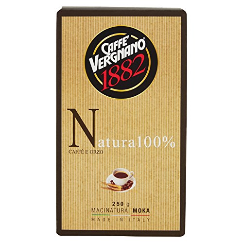 Caffè Vergnano 1882 - Natura Caffè e Orzo - 3 confezioni da 250 g [750 g]