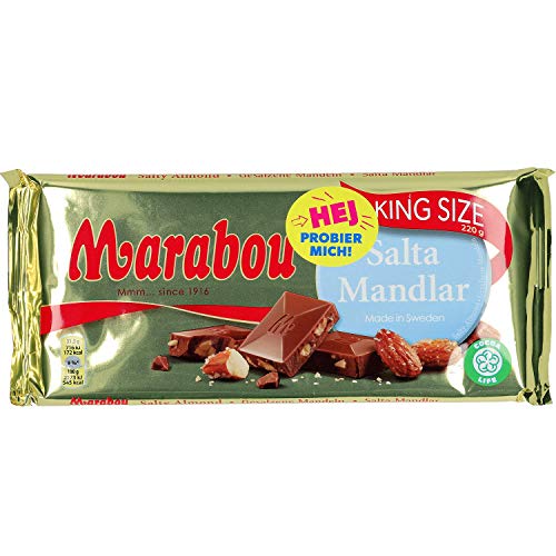 Cioccolato al latte marabù Salta Mandlar - mandorla salata, 200 g (!!! Nuova varietà !!!)