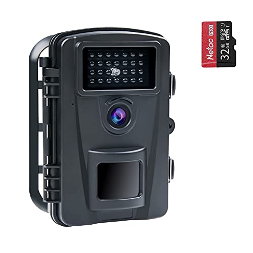 COOLIFE 28MP 1080P HD Fotocamera Caccia IP66 Infrarossi Invisibili Fototrappola con Visione Notturna 940nm IR LEDs No-Glow velocità di Trigger 0,2s con Scheda Micro SD da 32G