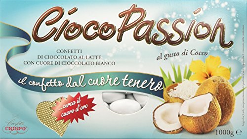Crispo Confetti Cioco Passion Cocco - Colore Bianco - 1 kg