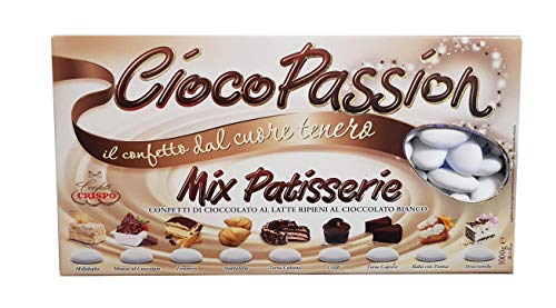 Crispo Confetti Cioco Passion Mix Patisserie - Colore Bianco - 1kg...