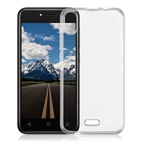 Custodia per Wiko Y50 Case Trasparente con Funzione Anti-Ingiallimento Cover Slim TPU Silicone+Custodia Resistente per Wiko Y50 Smartphone Case