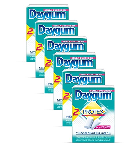 Daygum Protex Gomme da Masticare Senza Zucchero, Chewing Gum Gusto ...
