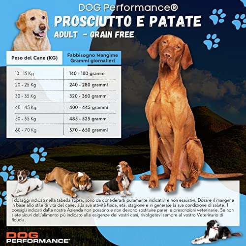 DOG Performance Crocchette per Cani Senza Cereali, Grain Free, No G...