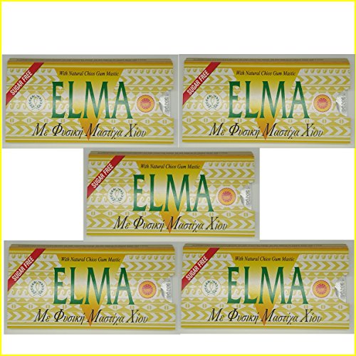 Elma chewing-gum senza zucchero Greco con olio di mastice e di gomma di resina naturale Chios – Pacchetto di 10 Gums