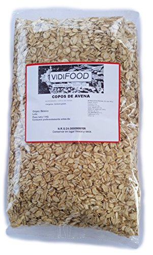 Fiocchi d Avena - 1kg - Ricca di nutrienti, Vitamine e Minerali - Qualità Eccellente - 100% Naturale e Senza Tossine - Avena Integrale ai Cereali - Cereale per la Colazione - Fonte Deliziosa di Fibre