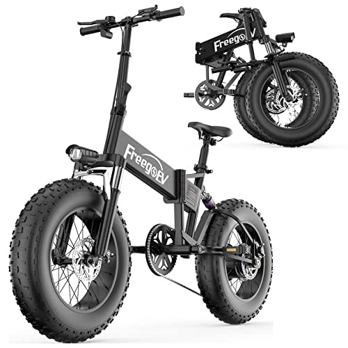 Freego Mountain Bike elettrica con pneumatici da 20 pollici 4.0 Fat...
