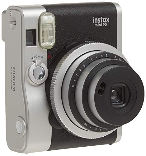 Fujifilm Instax Mini 90 Neo Classic Fotocamera Istantanea, Formato 62x46 mm, Nero Argento