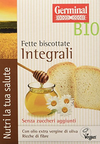 Germinal Bio Fette Biscottate Integrali - 12 confezioni da 200 gr - 2400 gr