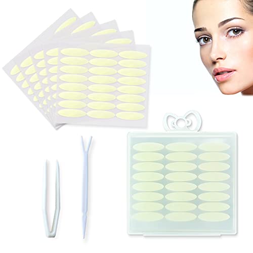 Hanyousheng Double Eyelid Tape, Invisibile Nastro Adesivo per Palpebre, Strisce Adesive per Palpebra Cadente, 960 PZ Nastro a Doppia Palpebra, Invisible, per Hooded, Droopy, Uneven, Mono-Palpebra