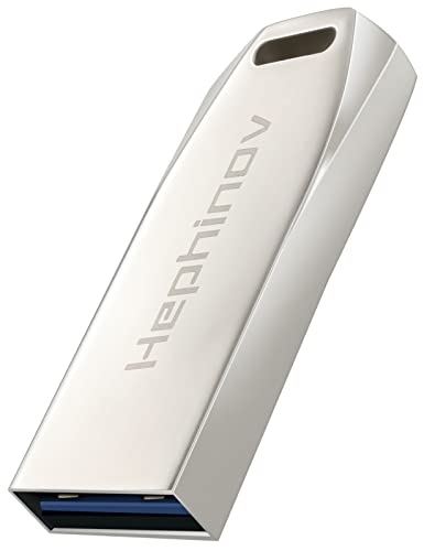 Hephinov Chiavetta USB 32GB, USB 3.0 Flash Drive Velocità di Lettura Fino a 100 MB s, Memoria USB Stick con Rivestimento in Metallo Resistente ed Elegante, PenDrive per PC Computer Tablet TV Auto