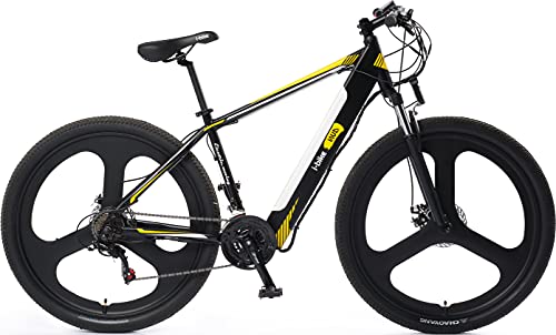 I-Bike, Mountain Mud Unisex Adulto, Nero Bianco Giallo, ‎130 X 80 X 40 Cm