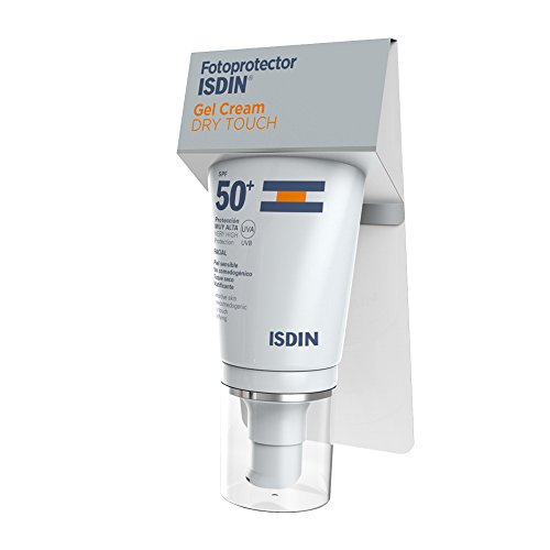 Isdin Fotoprotector Gel Cream Dry Touch SPF 50+ | Protezione Solare Viso in Gel Crema per Pelle Sensibile 1 x 50ml