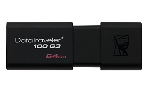 Kingston DataTraveler 100 G3-DT100G3 64GB USB 3.0, PenDrive, 64 GB, 1 Pezzo, Nero