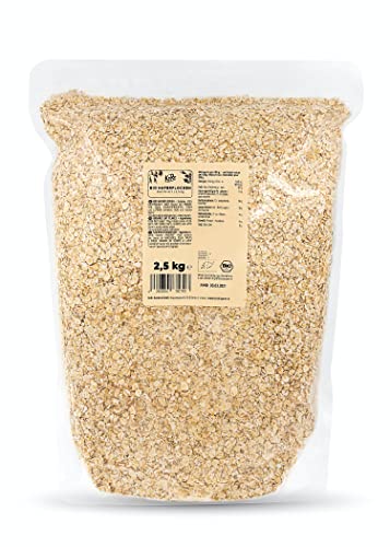 KoRo - Fiocchi d avena bio 2,5 kg - fiocchi d avena piccoli senza zucchero, avena biologica, per muesli, pane, dolci e porridge, 100% avena senza additivi