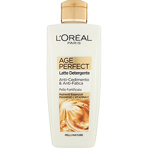 L Oréal Paris Latte Detergente Age Perfect Golden Age, Adatto a Pelli Mature, 200 ml