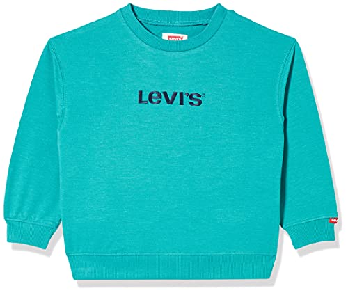 Levi s Kids Lvb Logo Crewneck Sweatshirt 6Ed607, Maglia di Tuta, Bimbo 0-24, Verde (Alhambra), 18 mesi
