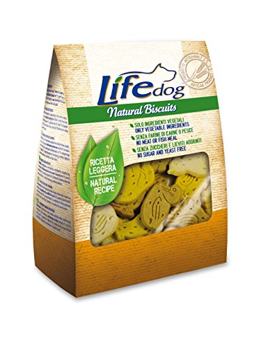 Life Dog Natural Biscuits, Biscotti a Forma di animaletti. 500gr...