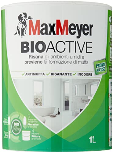 MaxMeyer Pittura per interni antimuffa Bioactive BIANCO 1 L
