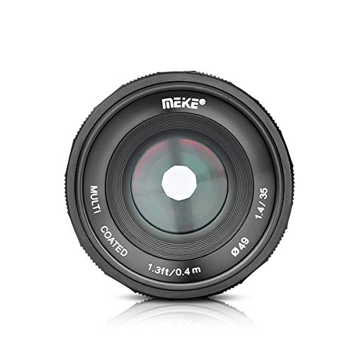 MEIKE MK-35mm F 1.4 Manual Focus Large Aperture Lens Compatible with Olympus Panasonic Micro Four Thirds M4 3 System Mirrorless Camera