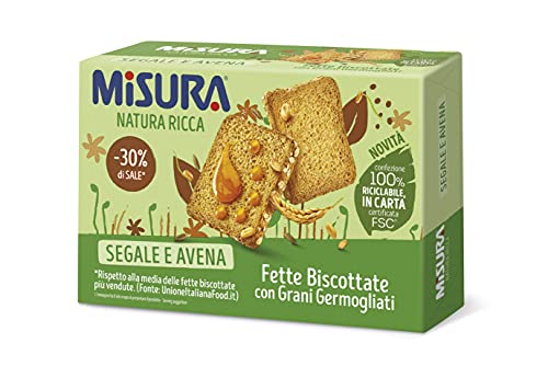 Misura Fette Biscottate Natura Ricca| con Grani Germogliati | Confe...