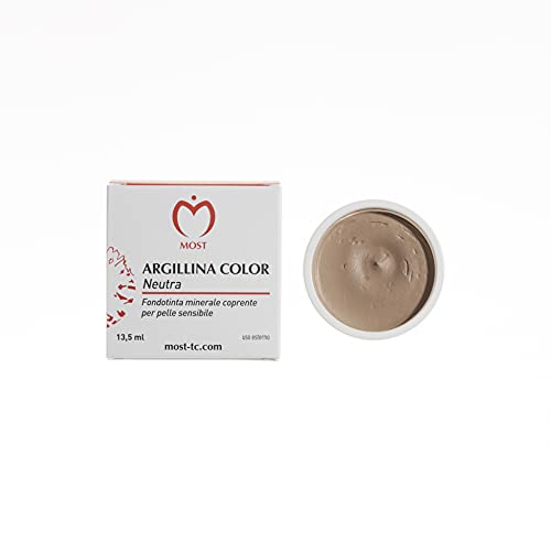 MOST, Argillina Color, Fondotinta Minerale Naturale, Colorazione Neutra, 1 confezione 13.5 ml