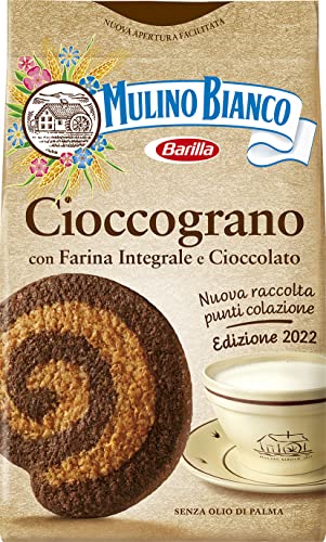 Mulino Bianco Biscotti Frollini Integrali Cioccograno con Farina Integrale e Cioccolato - 330 gr