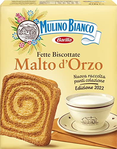 Mulino Bianco Fette Biscottate al Malto D Orzo, Senza Olio di Palma...
