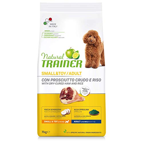 Natural Trainer Small&toy Cibo per Cani Adulti con Prosciutto crudo - 7 kg
