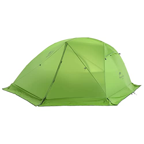 Naturehike Star-River Tenda Ultraleggera per 2 Persone Doppio Strato Tenda da Escursionismo Impermeabile Tenda da Viaggio (20D Verde con Gonna)
