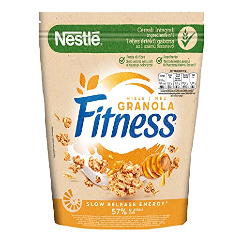 Nestlé Fitness Granola Miele Cereali Croccanti con Avena Integrale, 300g