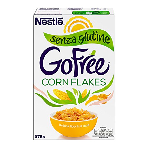 Nestlé Go Free Corn Flakes Fiocchi di Mais Senza Glutine, 4 Confezioni da 375 g