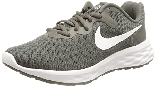 Nike Revolution 6, Sneaker Uomo, Iron Grey White-Smoke Grey-Black, 44.5 EU